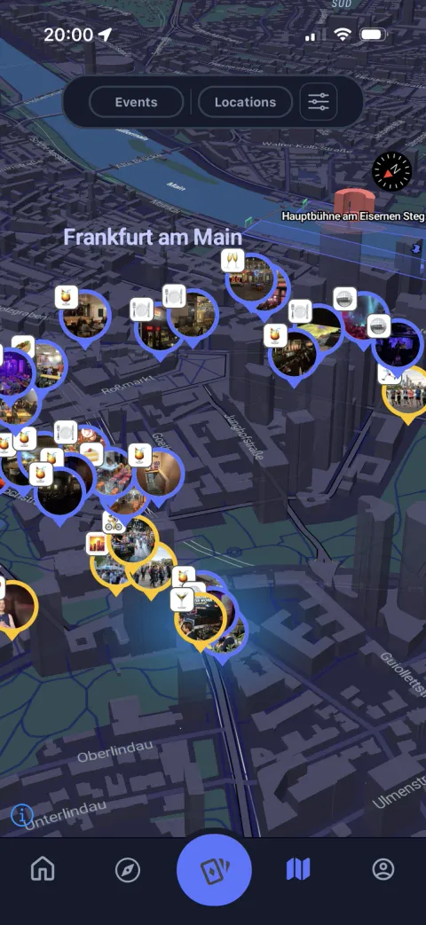 Meventure App: Heatmap