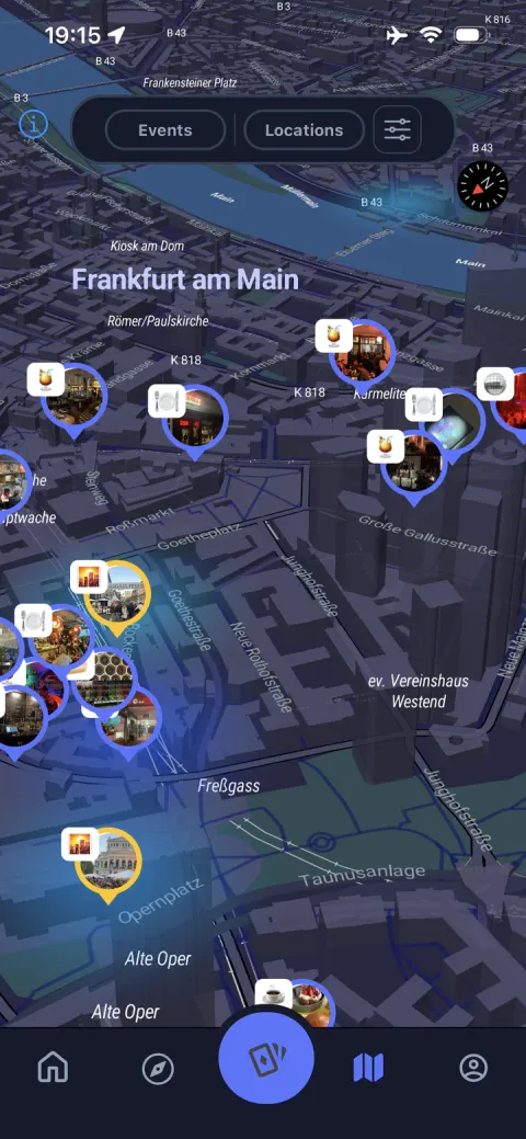 Meventure App: Heatmap